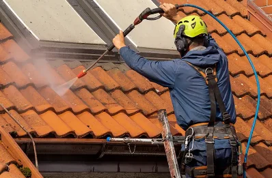 Démoussage et hydrofuge de toiture à Ambialet
